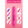 Wibrator ogrzewany z sex masażerem 20 trybów 23cm